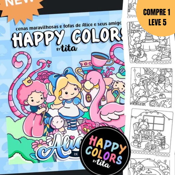 Arquivo Digital Happy Colors Livro de Colorir -1896