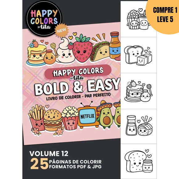 Arquivo Digital Happy Colors Par Perfeito Bold & Easy -3601