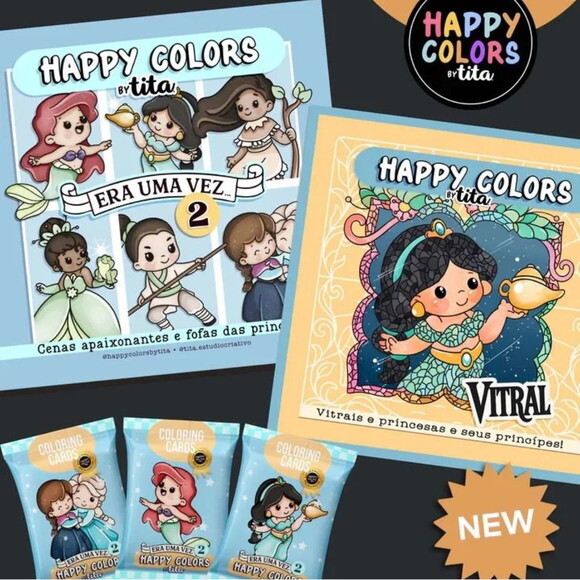 Arquivo Digital Happy Colors Vol 19 e 20 Princesas 2.0 -4807
