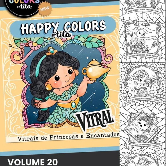Arquivo Digital Happy Colors Vol 19 e 20 Princesas 2.0 -4807
