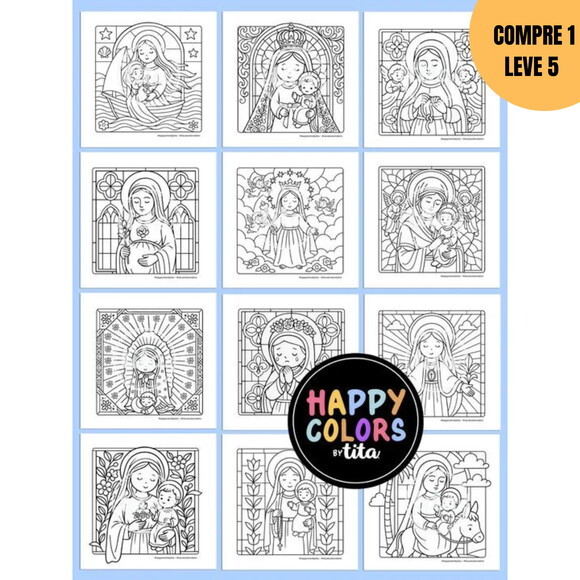 Arquivo Digital Happy Colors Volume 10 Maria em Cores -3174
