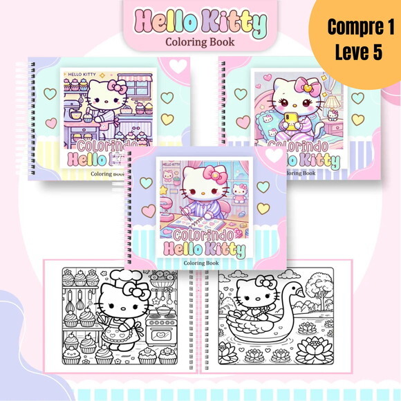 Arquivo Digital Hello Kitty Livro de Colorir -1691