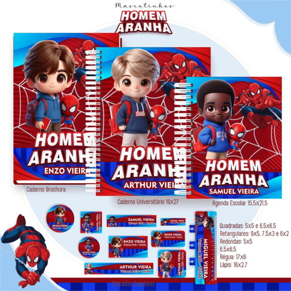 Arquivo Digital Homem Aranha Mascotes Ia 2025 -1516