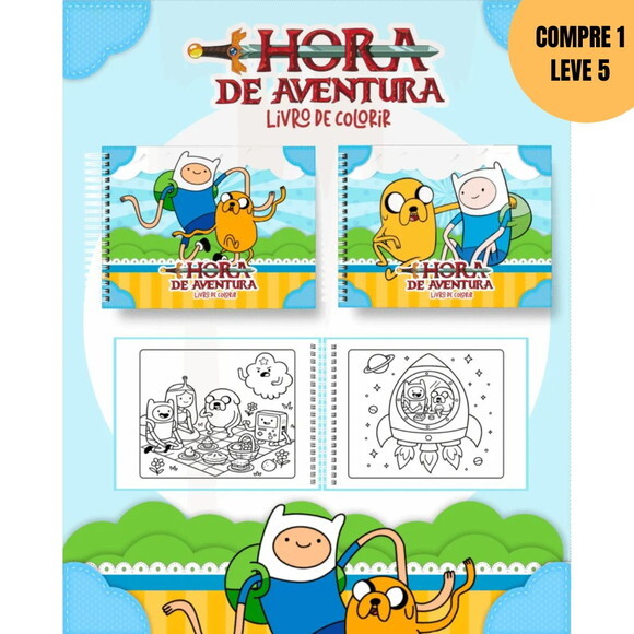 Arquivo Digital Hora da Aventura Livros de Colorir -4031