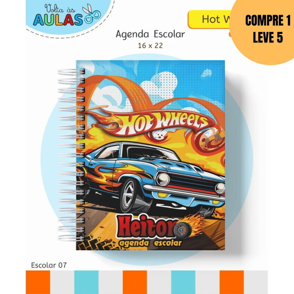Arquivo Digital Hotwheels Kit Escolar 2026 -6090