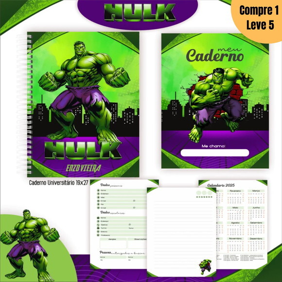 Arquivo Digital Hulk Kit Escolar 2025 -809