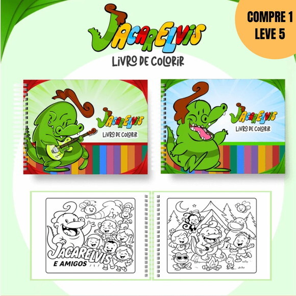 Arquivo Digital Jacarelvis Livros de Colorir -4542