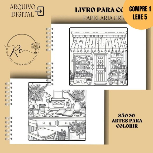 Arquivo Digital Jardim Encantado Livros de Colorir -4091
