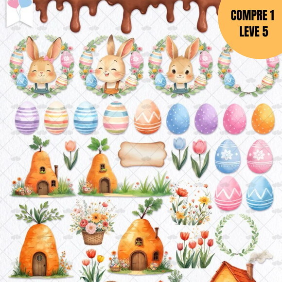 Arquivo Digital Jardim dos Coelhinhos Kit Digital -2277