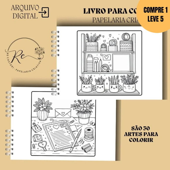 Arquivo Digital Jardim Encantado Livros de Colorir -4091
