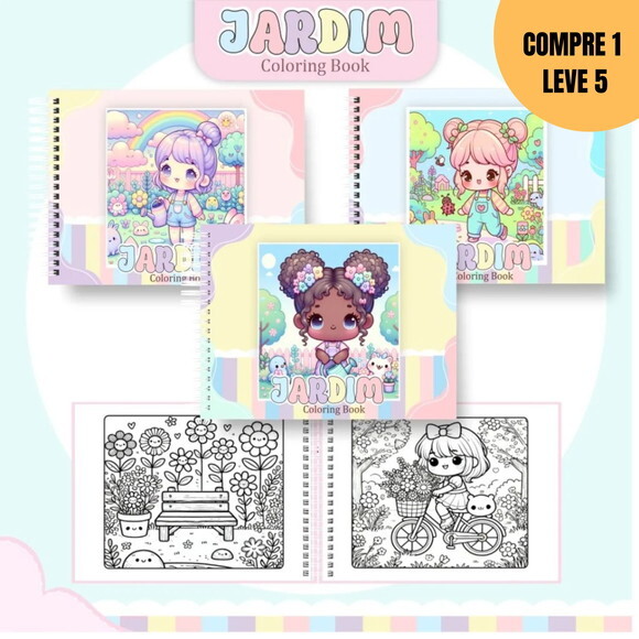Arquivo Digital Jardim Livro de Colorir -1726
