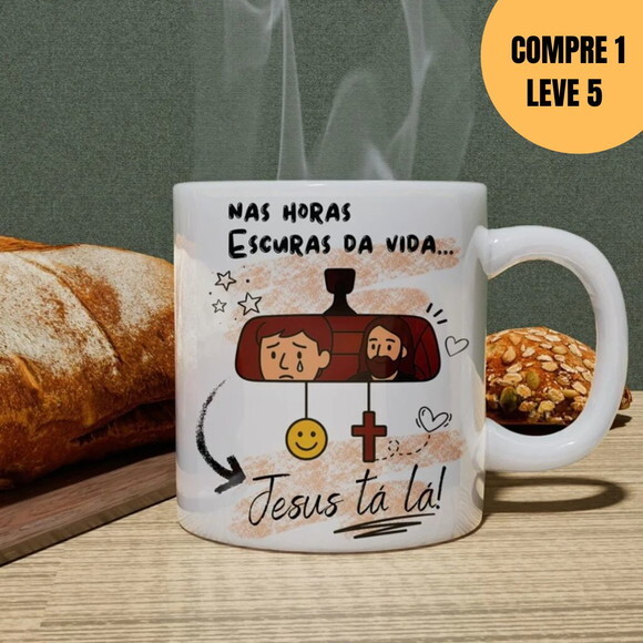 Arquivo Digital Jesus Tá Lá Arte Avulsa Caneca -5025