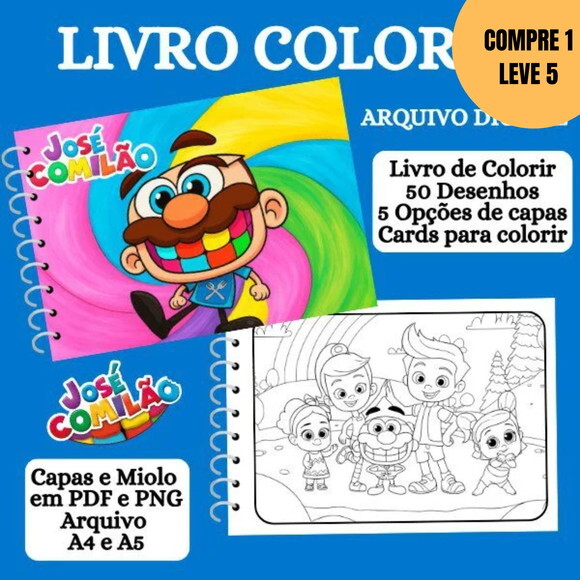 Arquivo Digital José Comilão Livro de Colorir -5944