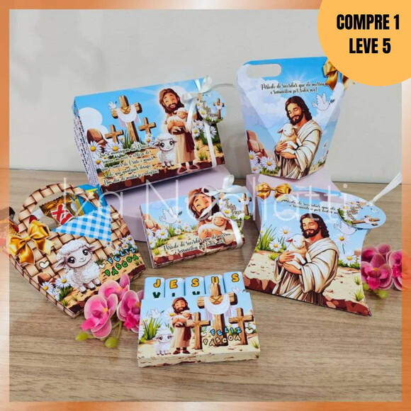 Arquivo Digital Kit 6 Mimos de Páscoa Cristã -2259