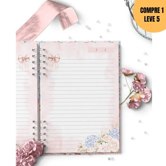 Arquivo Digital Kit 9 Capas e Miolos Pautado -4469