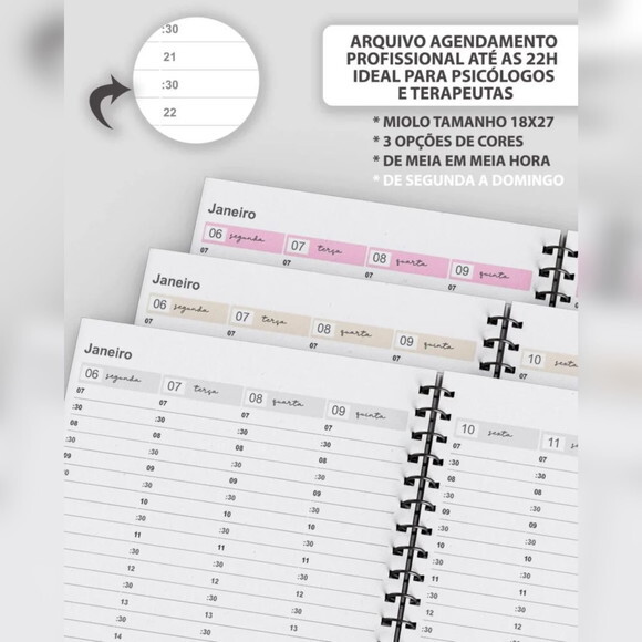 Arquivo Digital Kit Agendamento Semanal 2025 -120