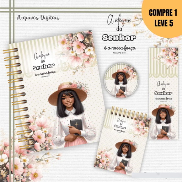 Arquivo Digital Kit Bíblico Alegria Encadernação -2182
