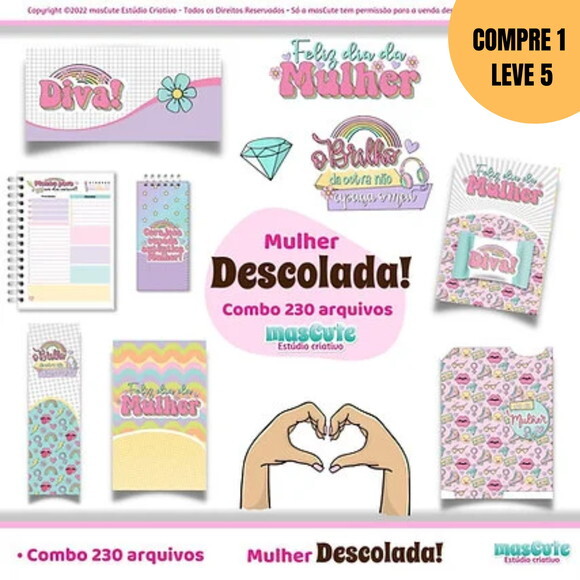 Arquivo Digital Kit Digital Mulher Descolada -1793