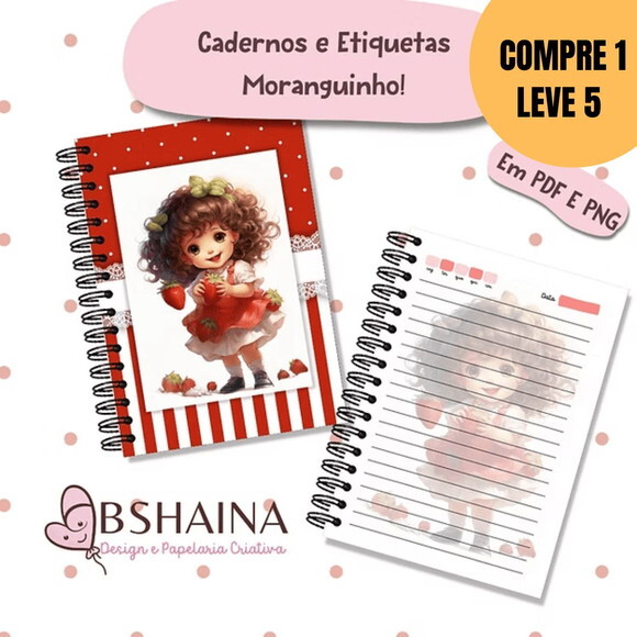 Arquivo Digital Kit Escolar Moranguinho -5327