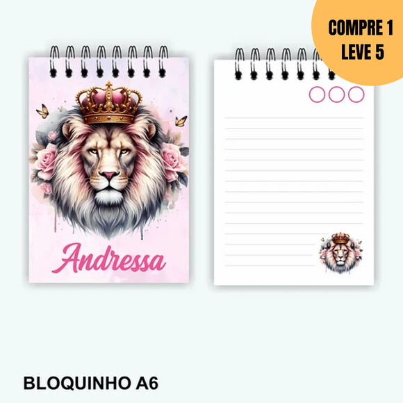 Arquivo Digital Kit Leão com Rosas Encadernação -1783