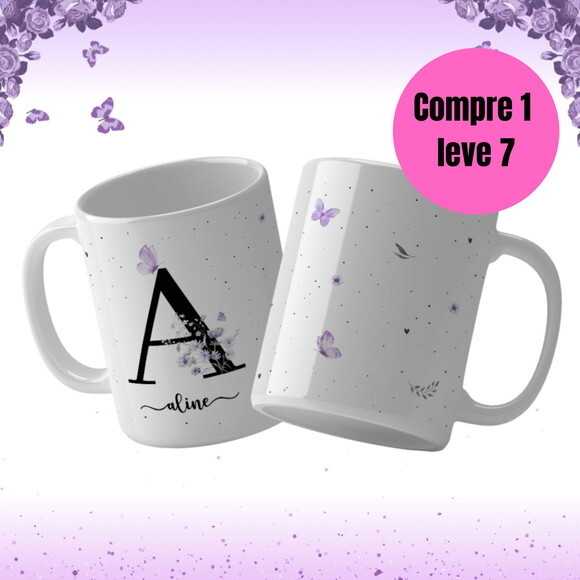 Arquivo Digital Kit Letras Arte para Canecas -6543