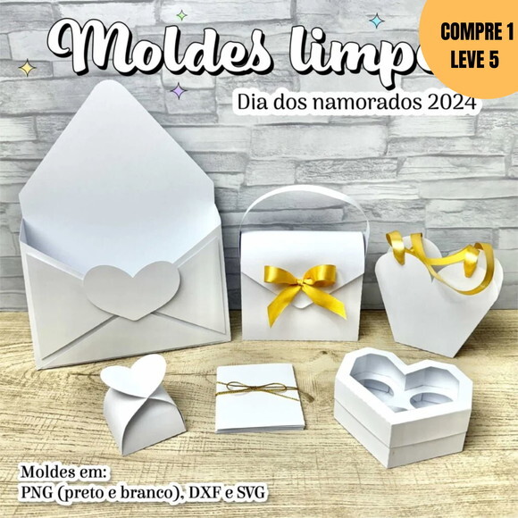 Arquivo Digital Kit Moldes Dia dos Namorados -3318