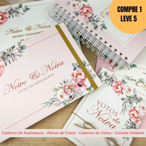 Arquivo Digital Kit Noivas Casamento Encadernação -5298