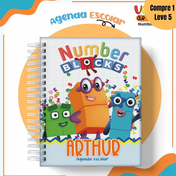 Arquivo Digital Kit Number Bloks Volta as Aulas -1295