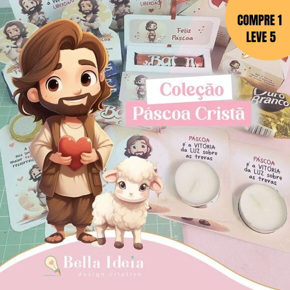 Arquivo Digital Kit Páscoa Cristã Mimos -2100
