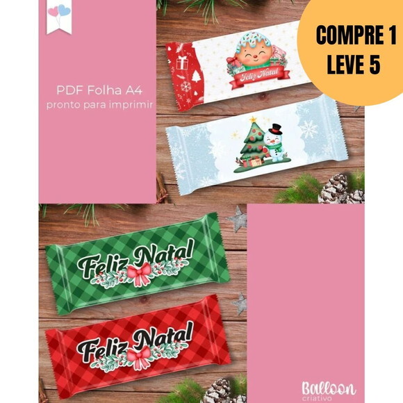 Arquivo Digital Kit Printables Embalagens Chocolates -5580