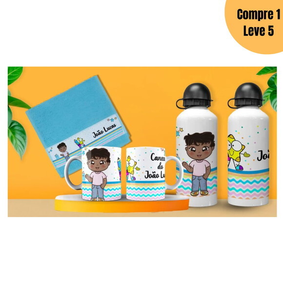 Arquivo Digital Kit Volta às Aulas Mascotes Sublimação -1376