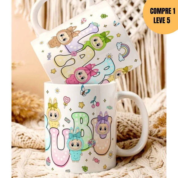 Arquivo Digital Labubu Arte Avulsa Caneca -4292