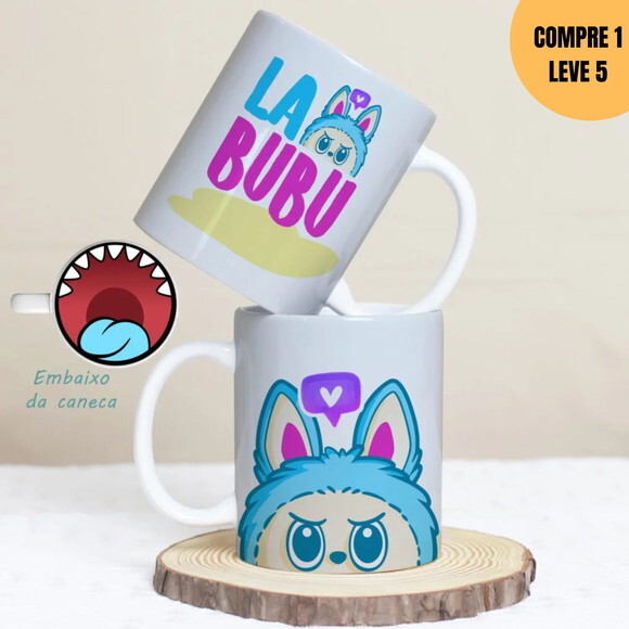 Arquivo Digital Labubu Bocão Artes para Canecas -3916