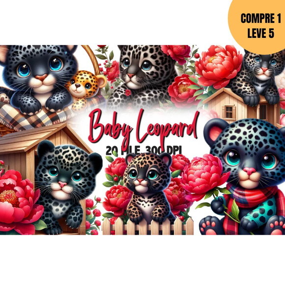 Arquivo Digital Leopardo Baby Kit Digital -4233