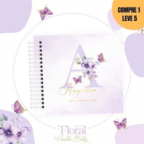 Arquivo Digital Letra Floral Kit Maternidade -1946