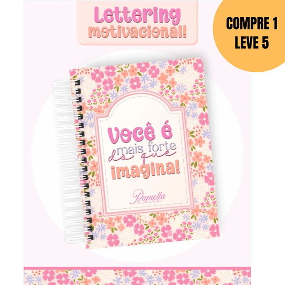 Arquivo Digital Lettering Motivacional Agendas Planners