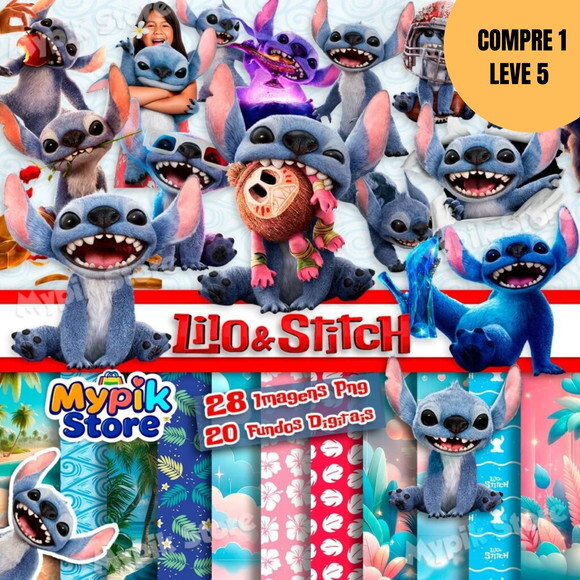 Arquivo Digital Lilo e Stitch Kit Digital -4279