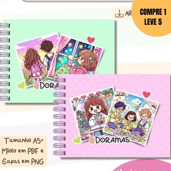 Arquivo Digital Livro de Colorir Colorindo Doramas -1643