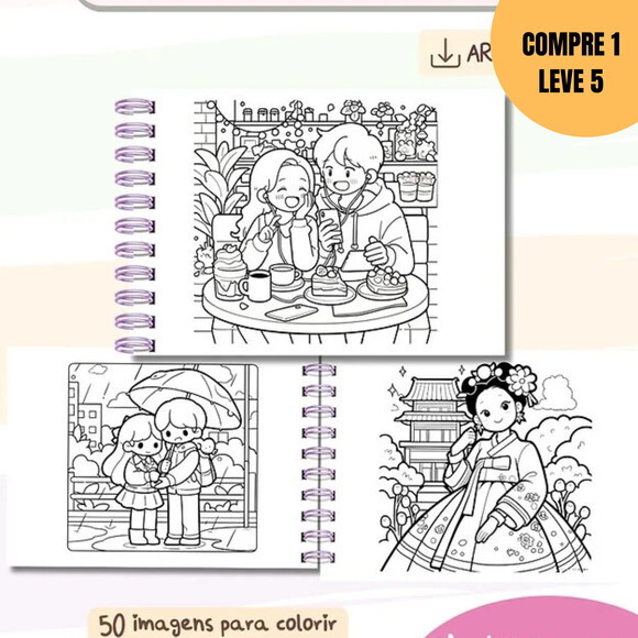 Arquivo Digital Livro de Colorir Colorindo Doramas -1643