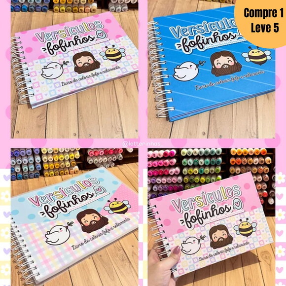 Arquivo Digital Livro de Colorir Versículos Fofinhos -1338
