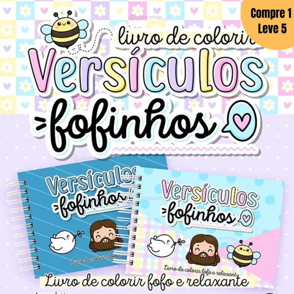 Arquivo Digital Livro de Colorir Versículos Fofinhos -1338