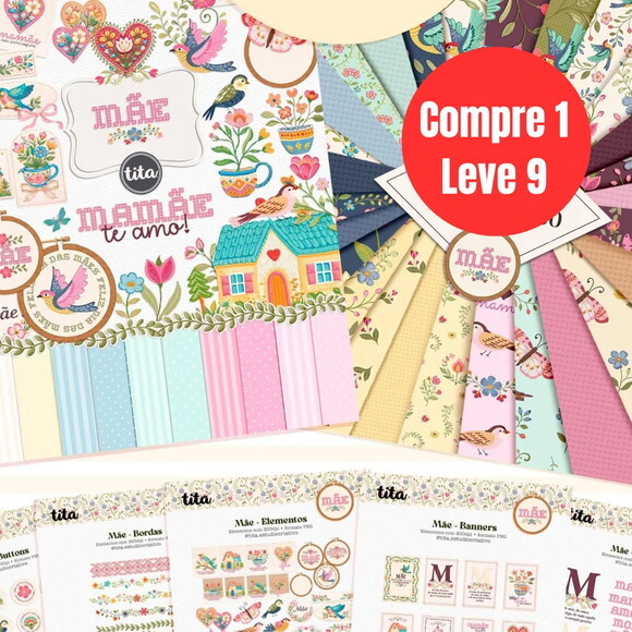 Arquivo Digital Mãe 2026 Combão Ilustrações + Papéis -6776