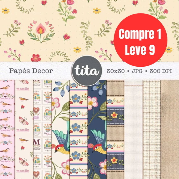 Arquivo Digital Mãe 2026 Combão Ilustrações + Papéis -6776