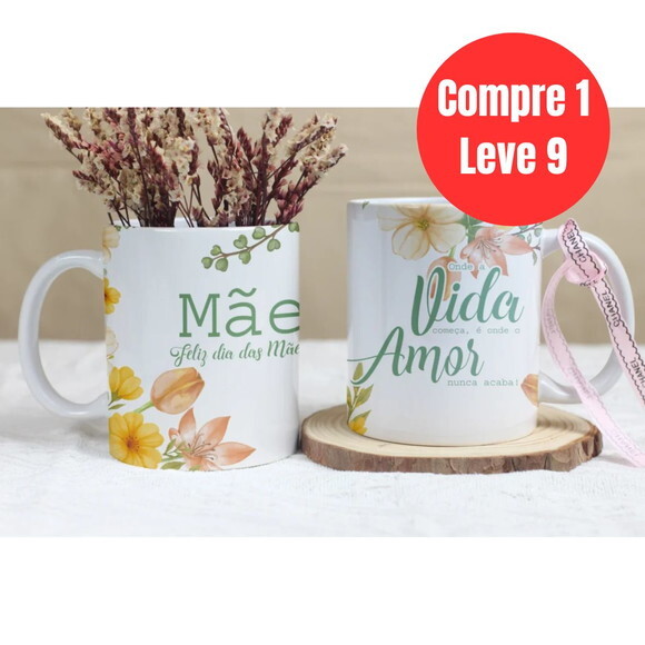 Arquivo Digital Mamãe Floral Artes para Caneca -6948