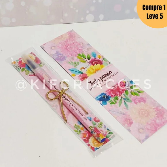 Arquivo Digital Marcador + Caneta Floral 2025 -1194