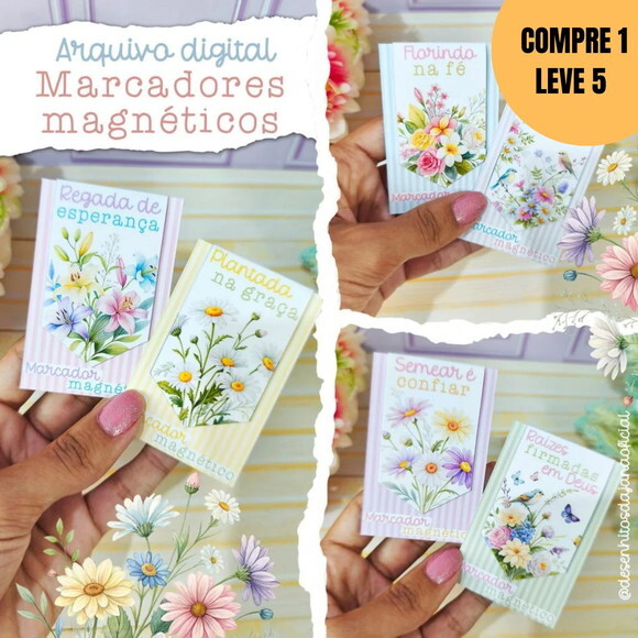 Arquivo Digital Marcadores Magnéticos Florais -4591