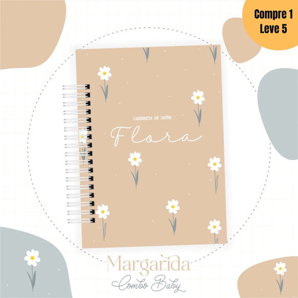 Arquivo Digital Margaridas 1 Kit Livro do Bebê -613