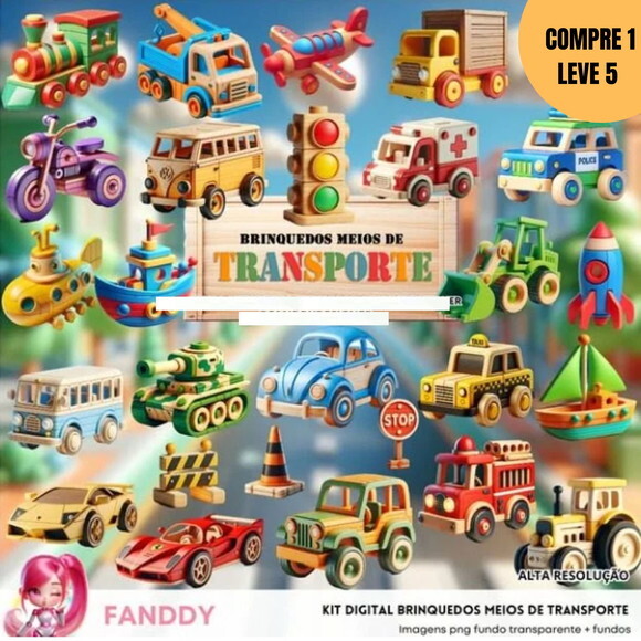 Arquivo Digital Meios de Transportes Kit Digital -3006