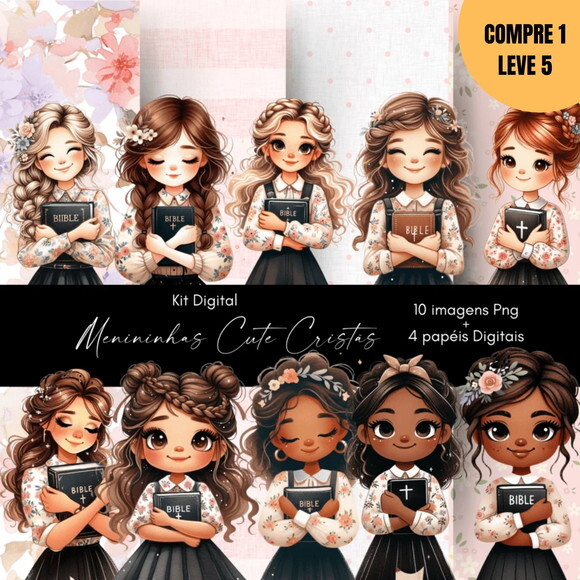 Arquivo Digital Meninas Cristãs Kit Digital -2766