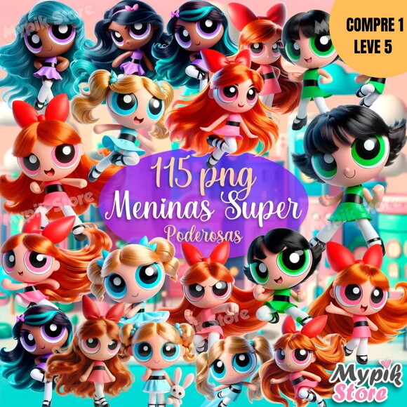 Arquivo Digital Meninas Superpoderosas Kit Digital -3232